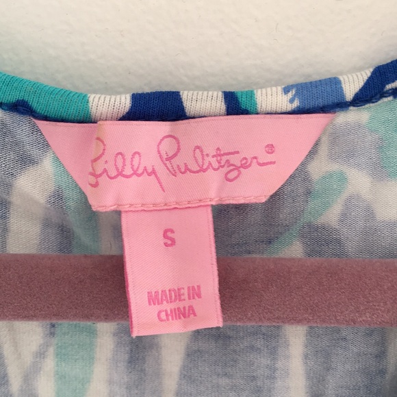 Lily Pulitzer Blue Patterned Dress - Picture 5 of 5